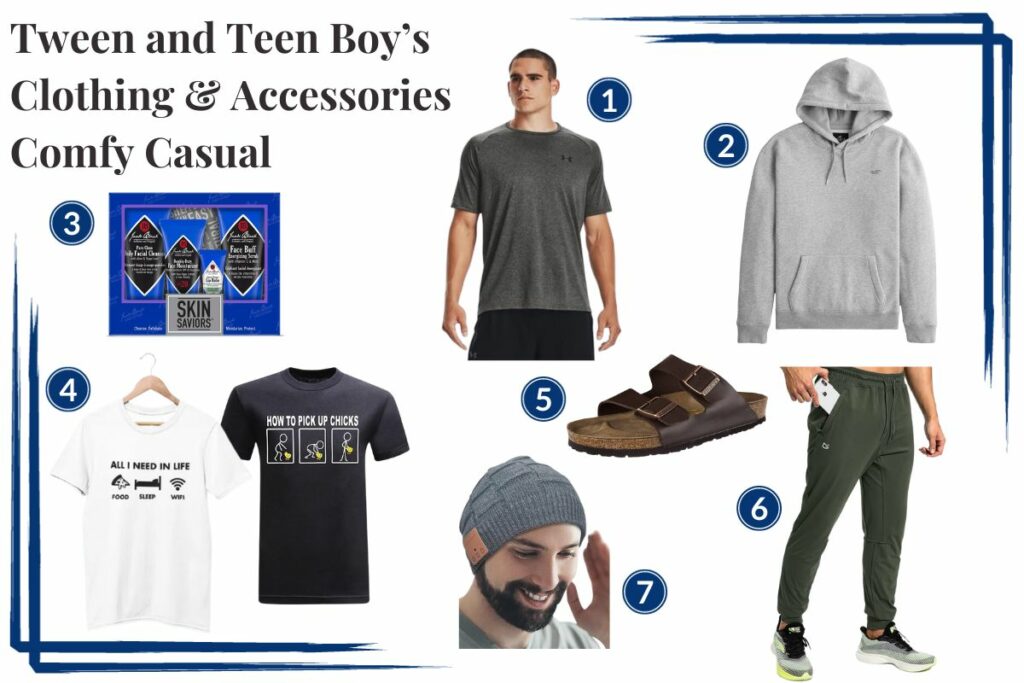 2023 Boy's Gift Guide - Comfy Casual Collage
