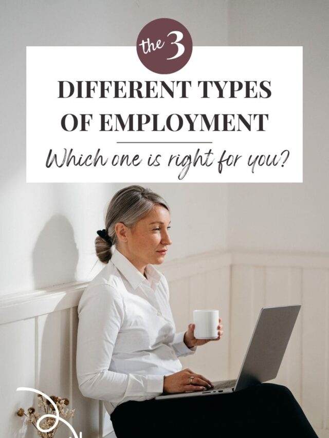 The 3 different types of employment: which one is right for you?